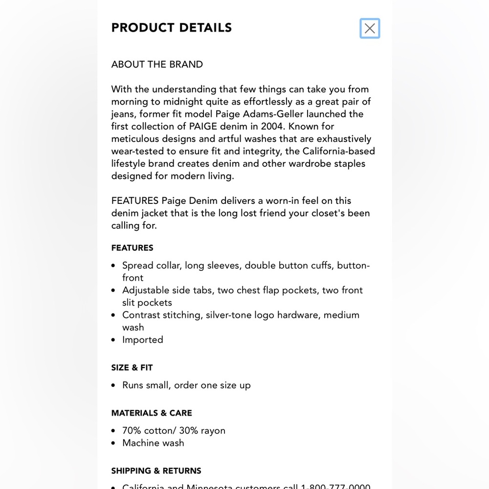 PAIGE LIKE NEW WOMENS “Rowan” JACKET 
SIZE M - Picture 8 of 8